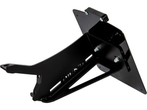 Ricks Motorcycles Fxdr Stainless Steel License Plate Side Mount Kit German Size, Long Flat Black Satin Ricks Motorcycles