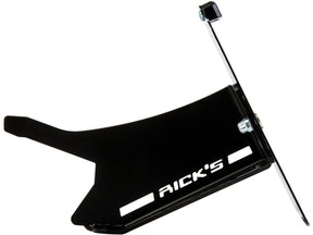 Ricks Motorcycles Fxdr Stainless Steel License Plate Side Mount Kit German Size, Long Flat Black Satin Ricks Motorcycles