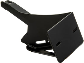 Ricks Motorcycles Fxdr Stainless Steel License Plate Side Mount Kit German Size, Long Flat Black Satin Ricks Motorcycles