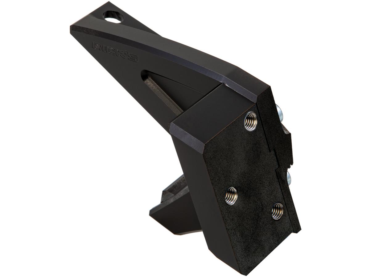Ricks Motorcycles Fxdr Aluminium License Plate Side Mount Bracket Short Flat Black Satin Ricks Motorcycles