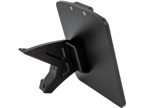 Ricks Motorcycles Fxdr Aluminum License Plate Side Mount Kit German Size, Short Flat Black Satin Ricks Motorcycles