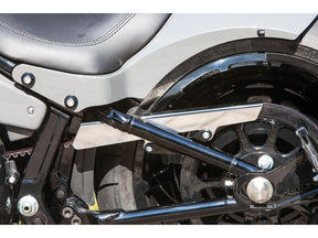 Ricks Motorcycles Smooth Belt Guard For Softail Polished Ricks Motorcycles