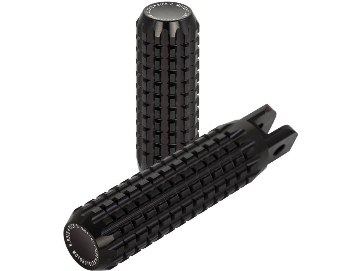 Ricks Motorcycles Ak4.7 Foot Pegs For Softail 18 Up Rider Black, Anodized Ricks Motorcycles Default Title