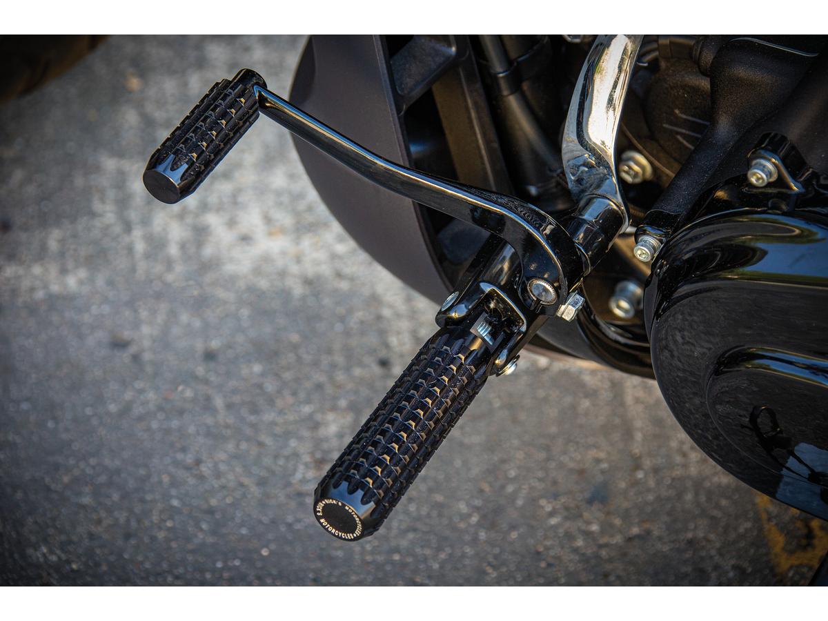 Ricks Motorcycles Ak4.7 Foot Pegs For Softail 18 Up Rider Black, Anodized Ricks Motorcycles