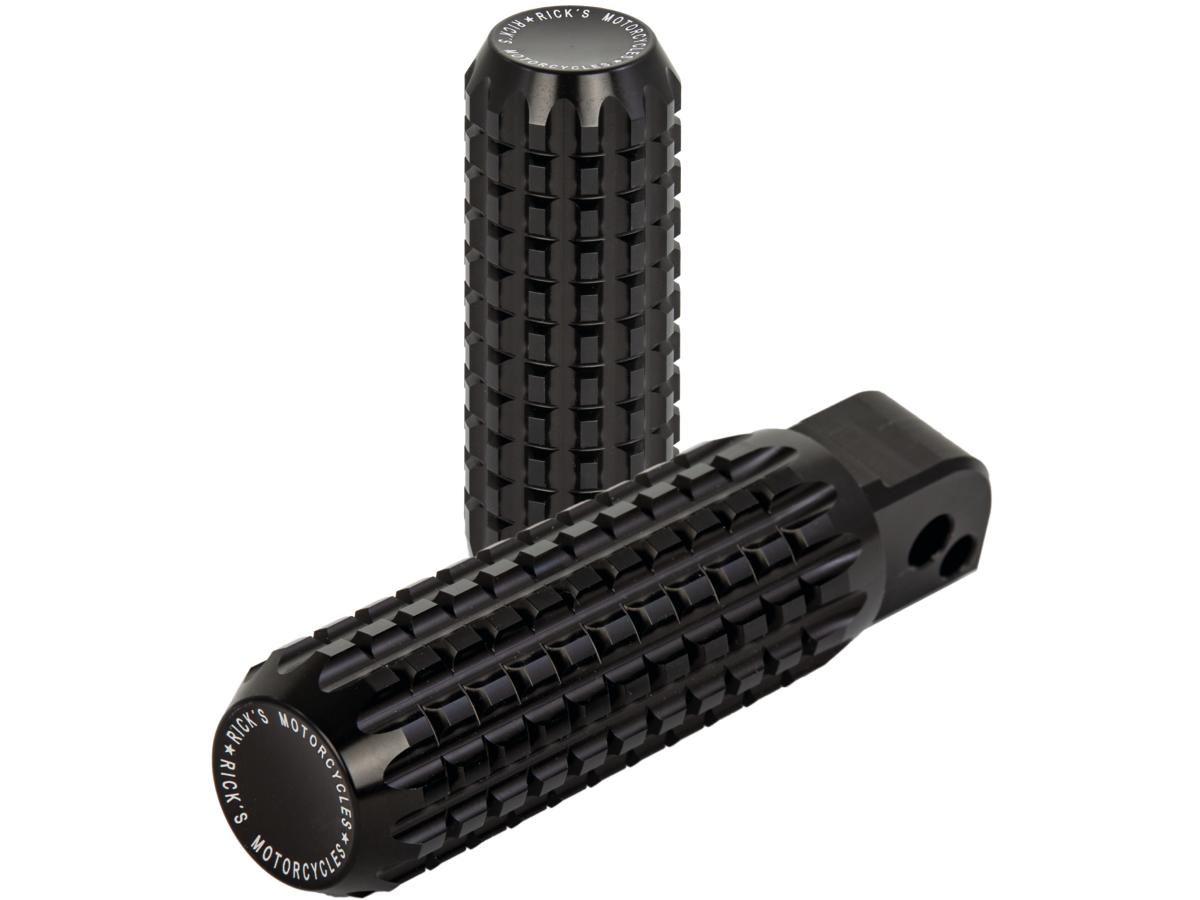 Ricks Motorcycles Ak4.7 Foot Pegs For Softail 18 Up Passenger Black, Anodized Ricks Motorcycles Default Title