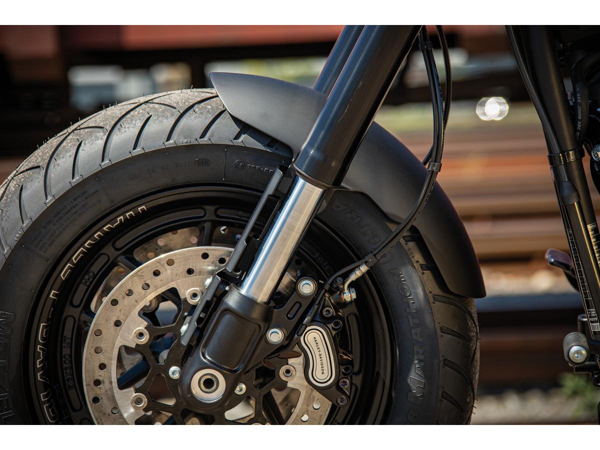Ricks Motorcycles Steel Front Fender For Softail Models For Fat Bob Raw 16" Ricks Motorcycles Default Title