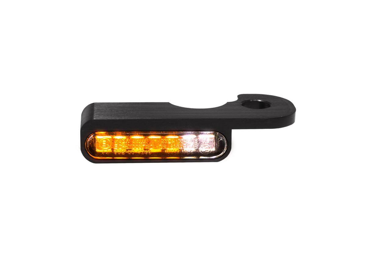 Heinz Bikes Oem Hand Control Led Turn Signal/Position Lights Black Anodized Smoke Led Heinz Bikes Default Title