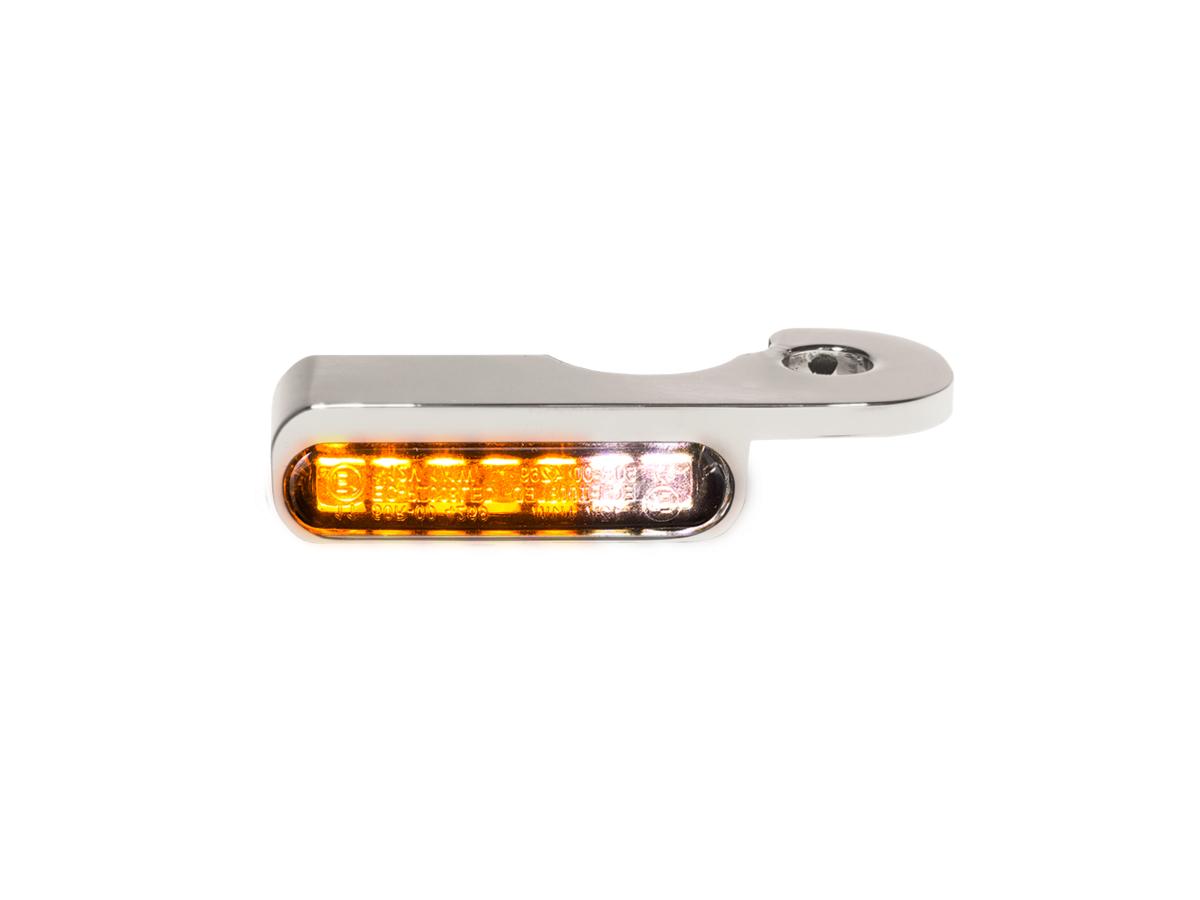 Heinz Bikes Oem Hand Control Led Turn Signal/Position Lights Chrome Smoke Led Heinz Bikes Default Title