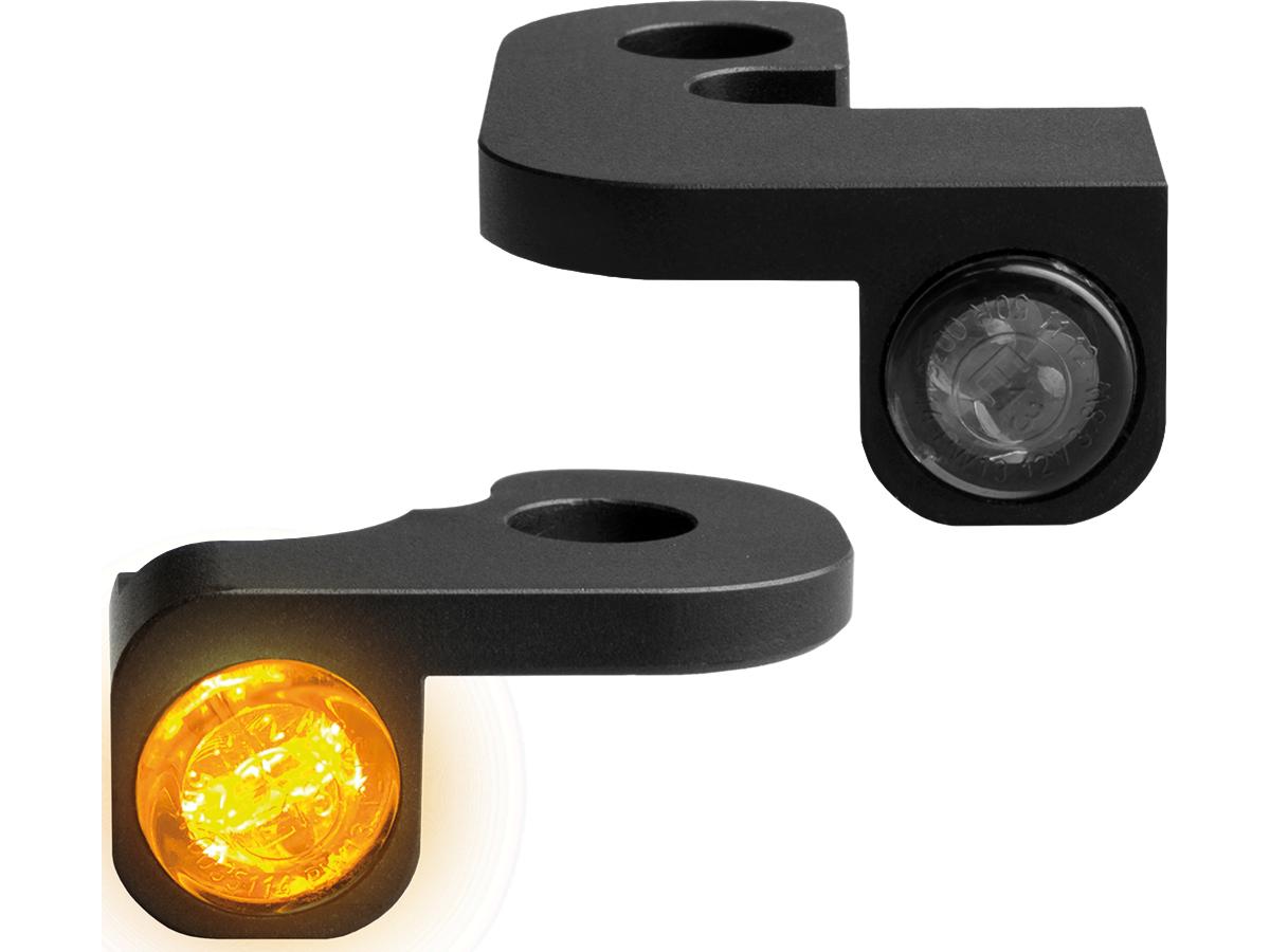 Heinz Bikes Nano Series Led Turn Signals Black Anodized Smoke Led Heinz Bikes