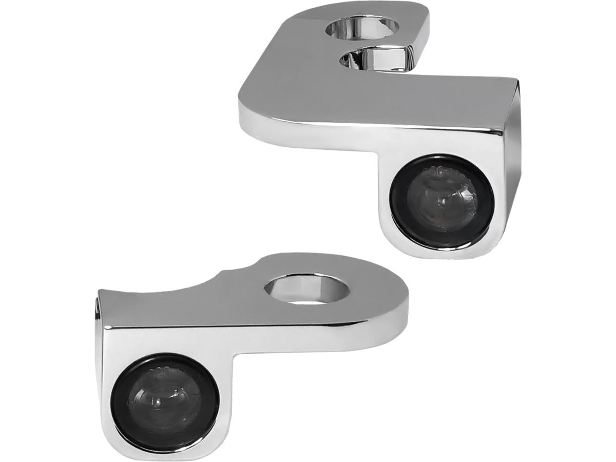 Heinz Bikes Nano Series Led Turn Signals Chrome Smoke Led Heinz Bikes Default Title