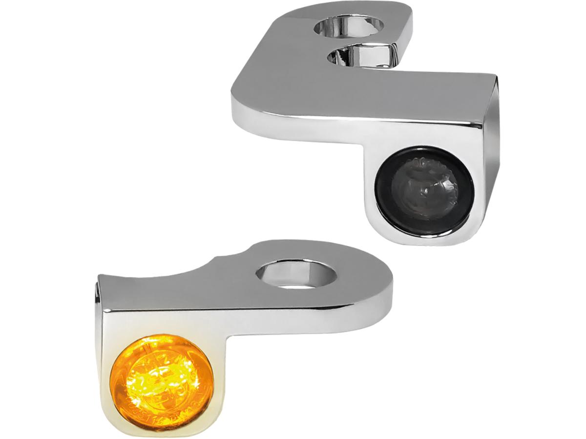 Heinz Bikes Nano Series Led Turn Signals Chrome Smoke Led Heinz Bikes