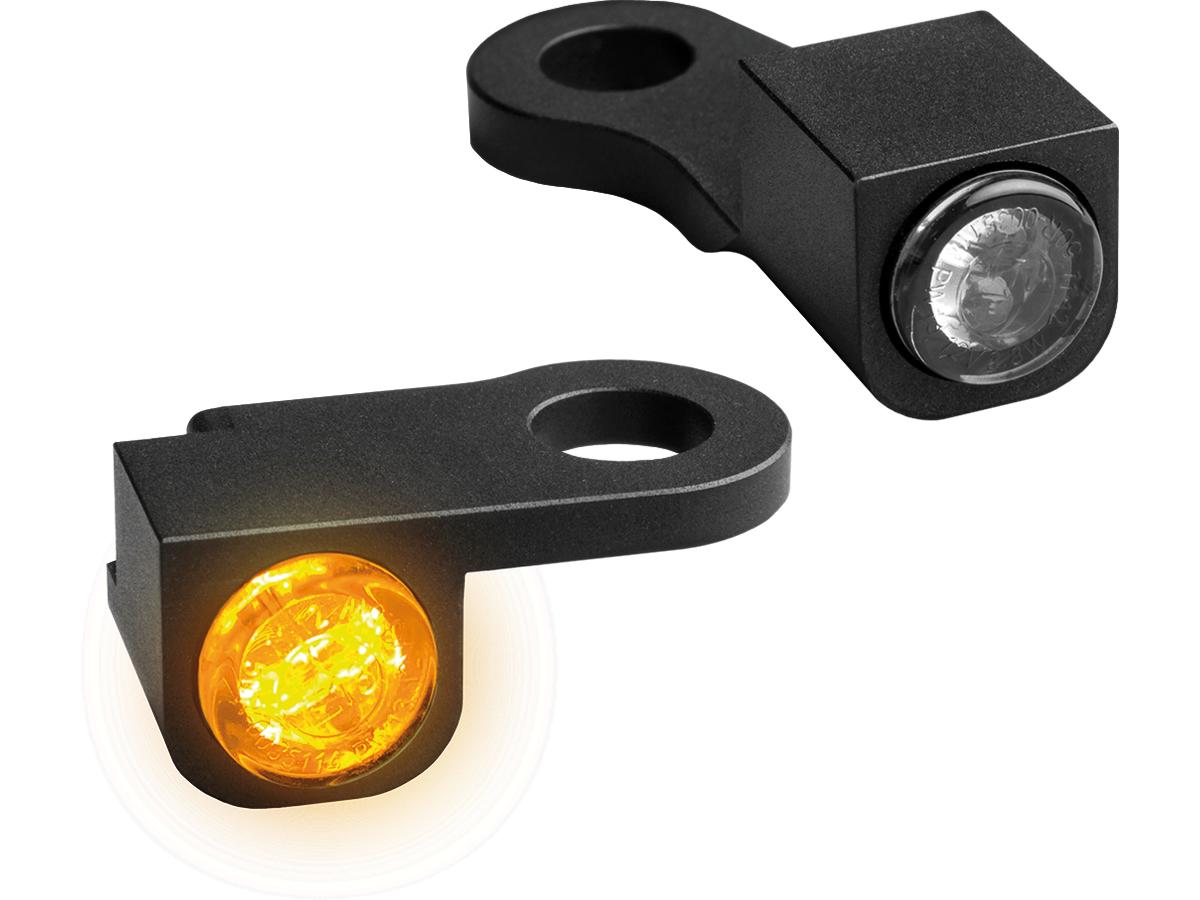 Heinz Bikes Nano Series Led Turn Signals Black Anodized Smoke Led Heinz Bikes