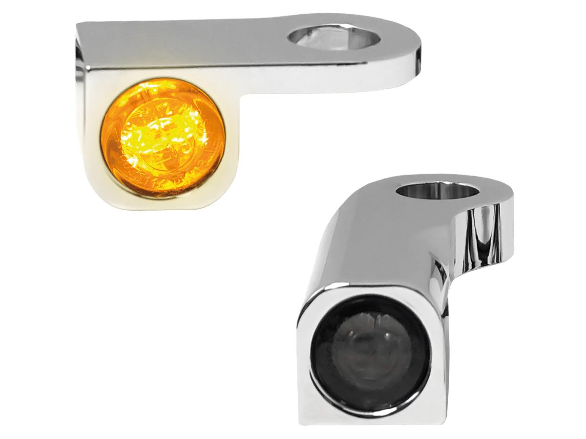 Heinz Bikes Nano Series Led Turn Signals Chrome Smoke Led Heinz Bikes