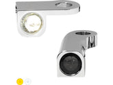 Heinz Bikes Nano Series Led Turn Signals/Position Light Chrome Smoke Led Heinz Bikes Default Title