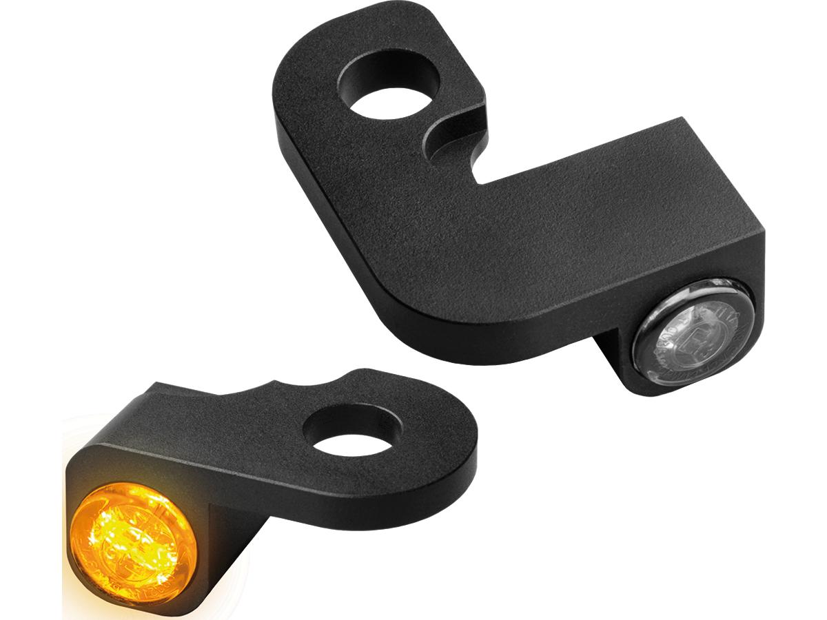 Heinz Bikes Nano Series Led Turn Signals Black Anodized Smoke Led Heinz Bikes