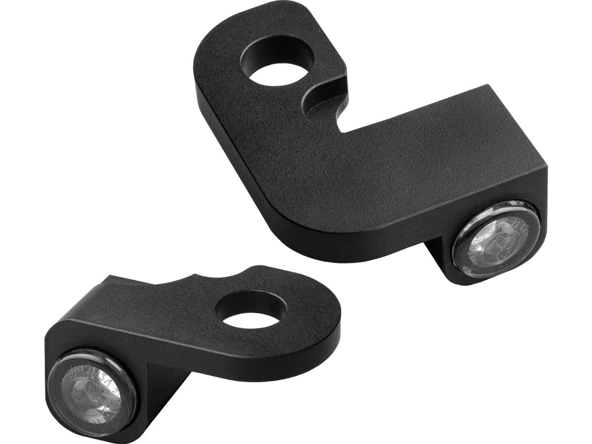 Heinz Bikes Nano Series Led Turn Signals/Position Light Black Anodized Smoke Led Heinz Bikes Default Title