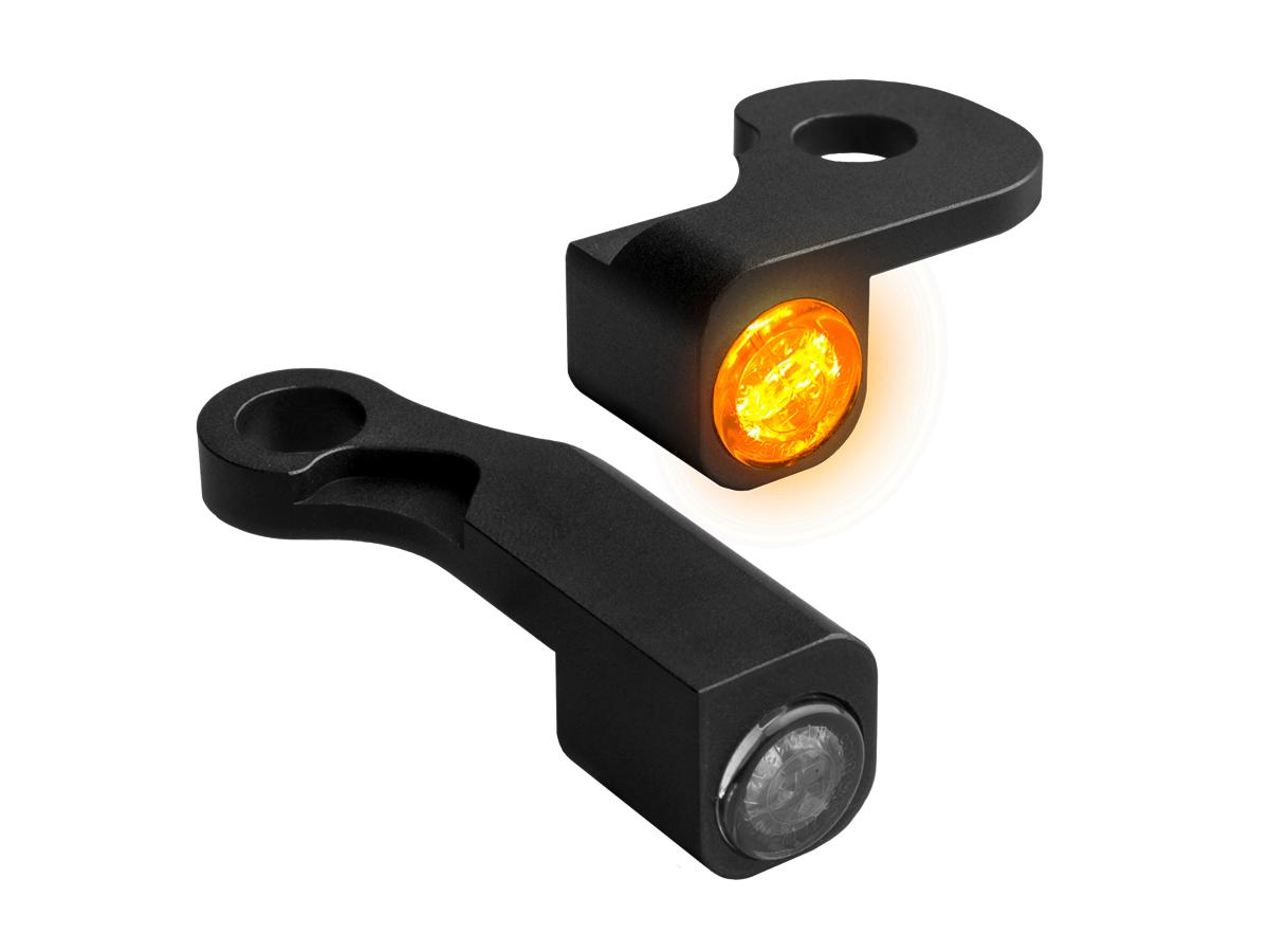Heinz Bikes Nano Series Led Turn Signals Black Anodized Smoke Led Heinz Bikes