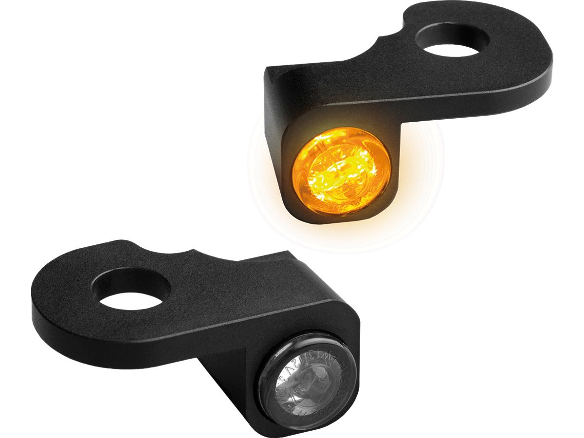 Heinz Bikes Nano Series Led Turn Signals Black Anodized Smoke Led Heinz Bikes