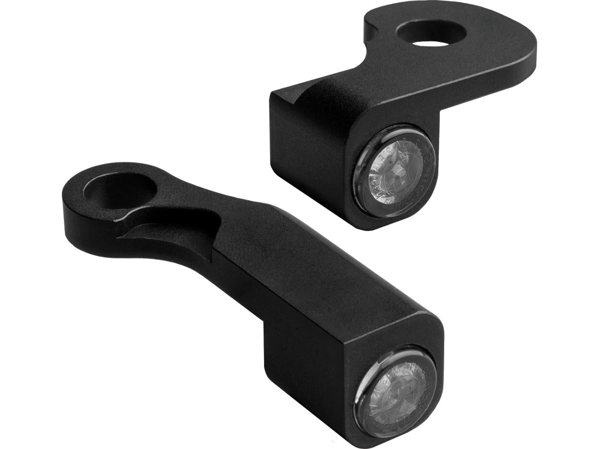 Heinz Bikes Nano Series Led Turn Signals/Position Light Black Anodized Smoke Led Heinz Bikes Default Title