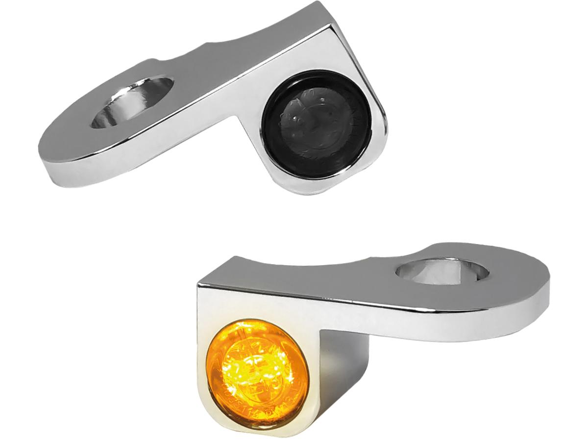 Heinz Bikes Nano Series Led Turn Signals Chrome Smoke Led Heinz Bikes