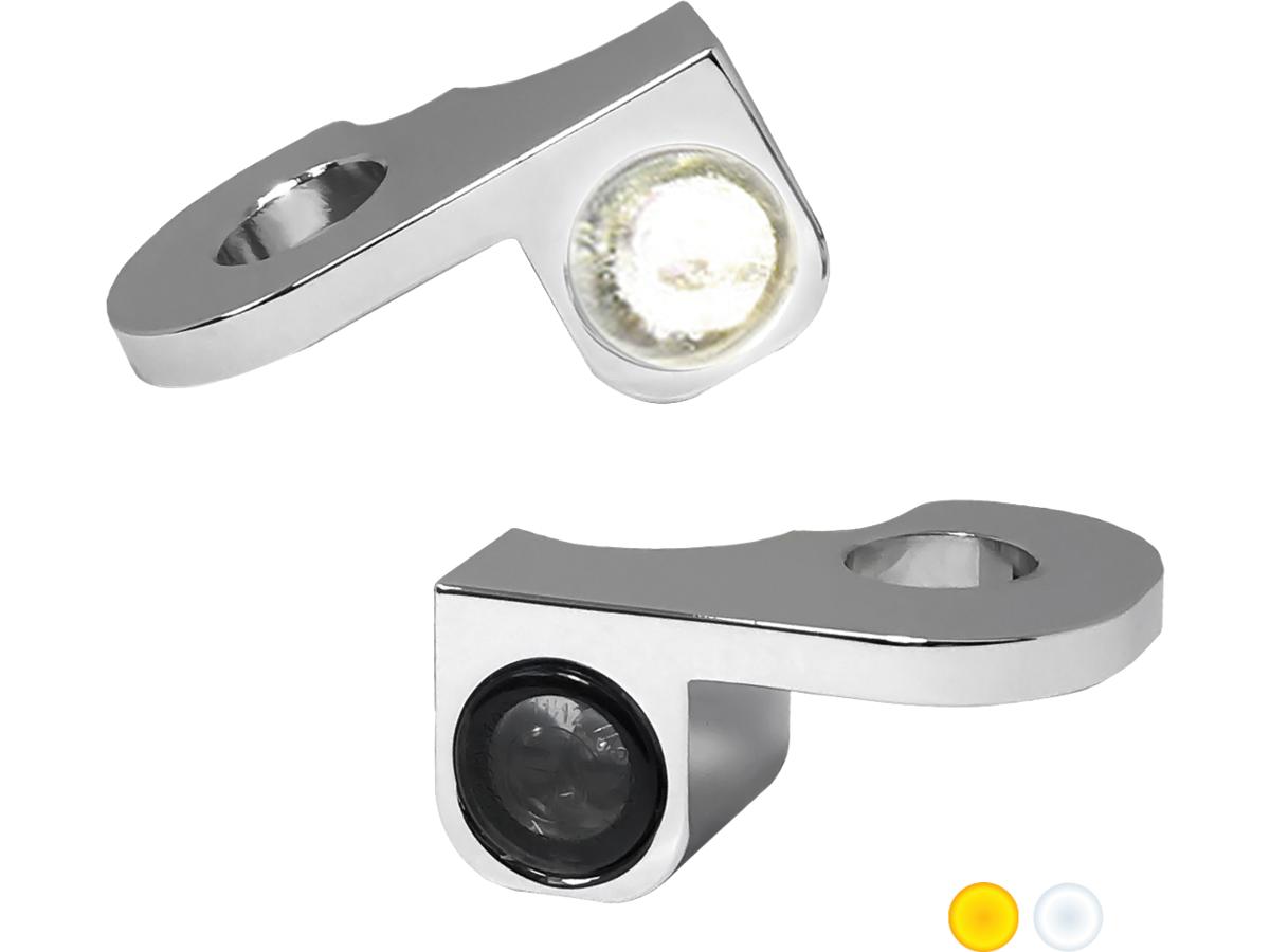 Heinz Bikes Nano Series Led Turn Signals/Position Light Chrome Smoke Led Heinz Bikes Default Title