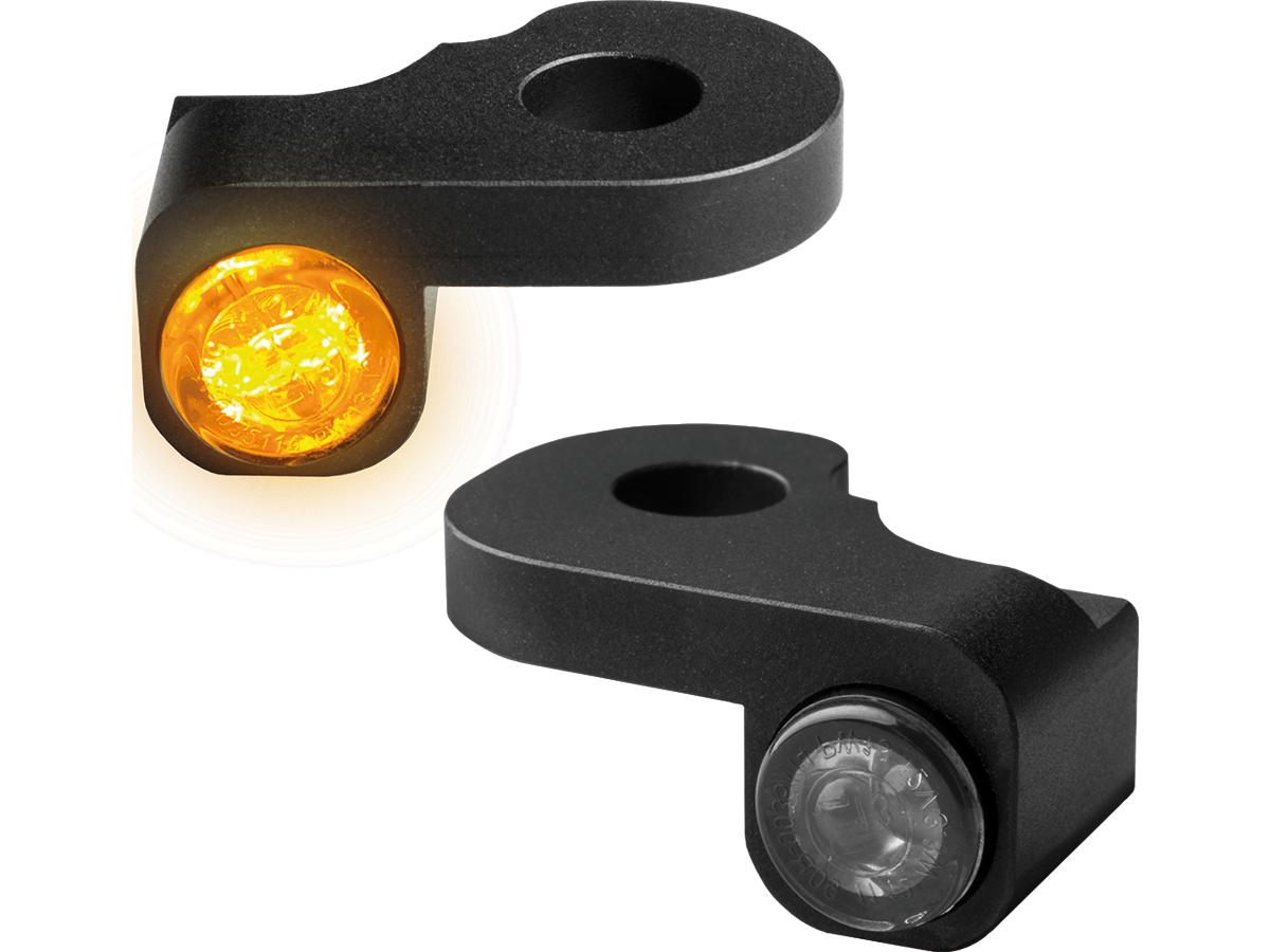 Heinz Bikes Nano Series Led Turn Signals Black Anodized Smoke Led Heinz Bikes