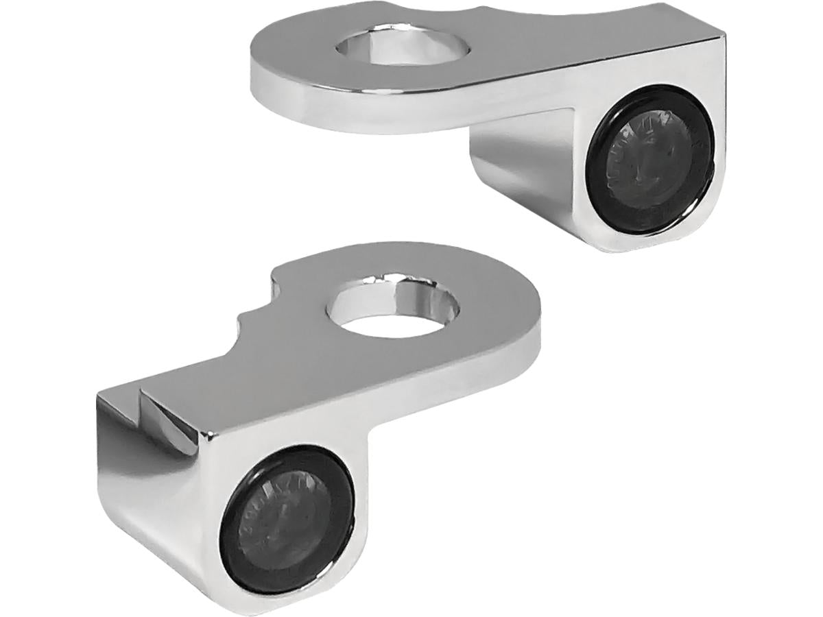 Heinz Bikes Nano Series Led Turn Signals Chrome Smoke Led Heinz Bikes Default Title