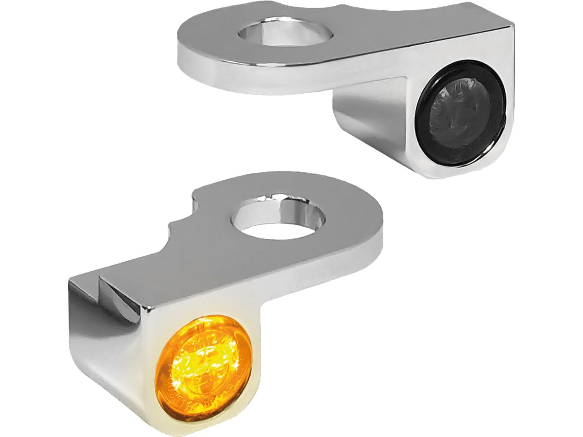Heinz Bikes Nano Series Led Turn Signals Chrome Smoke Led Heinz Bikes