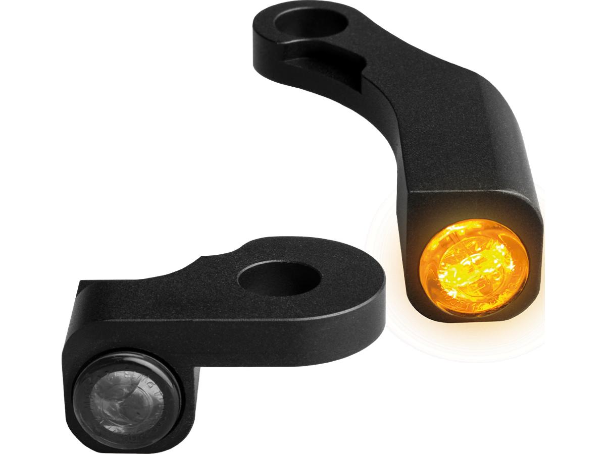 Heinz Bikes Nano Series Led Turn Signals Black Anodized Smoke Led Heinz Bikes