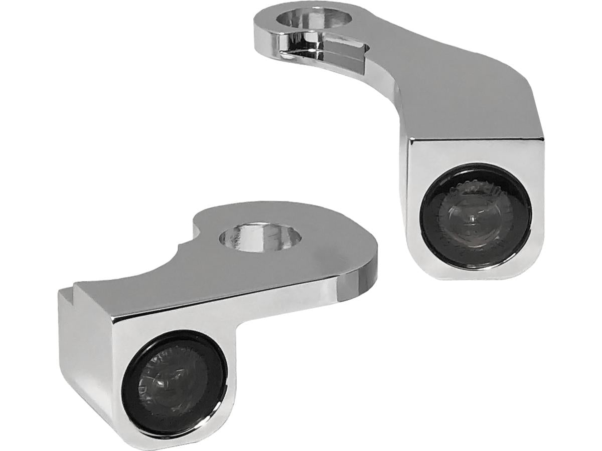 Heinz Bikes Nano Series Led Turn Signals Chrome Smoke Led Heinz Bikes Default Title