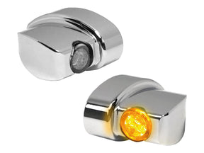 Heinz Bikes Nano Series Winglet Led Turn Signals Chrome Smoke Led Heinz Bikes Default Title