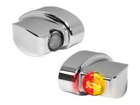 Heinz Bikes Nano Series Winglets 3in1 Led Turn Signals/Taillight/Brake Light Chrome Smoke Led Heinz Bikes Default Title