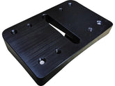 Heinz Bikes Mid Mount License Plate Adapter Black Anodized Heinz Bikes Default Title