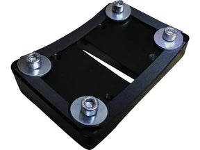 Heinz Bikes Mid Mount License Plate Adapter Black Anodized Heinz Bikes
