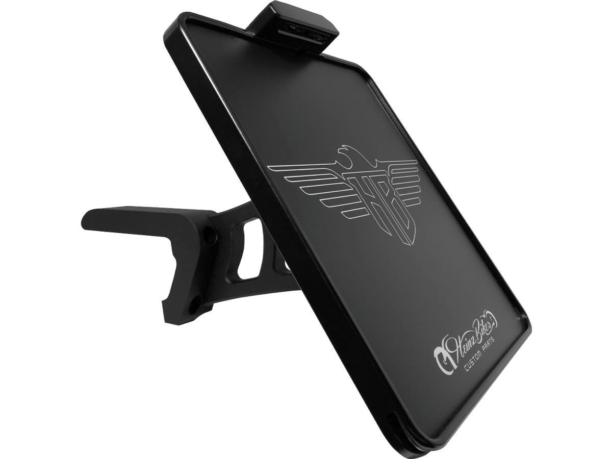 Heinz Bikes Side Mount License Plate Kit German Specification 180x200mm Black Anodized Heinz Bikes