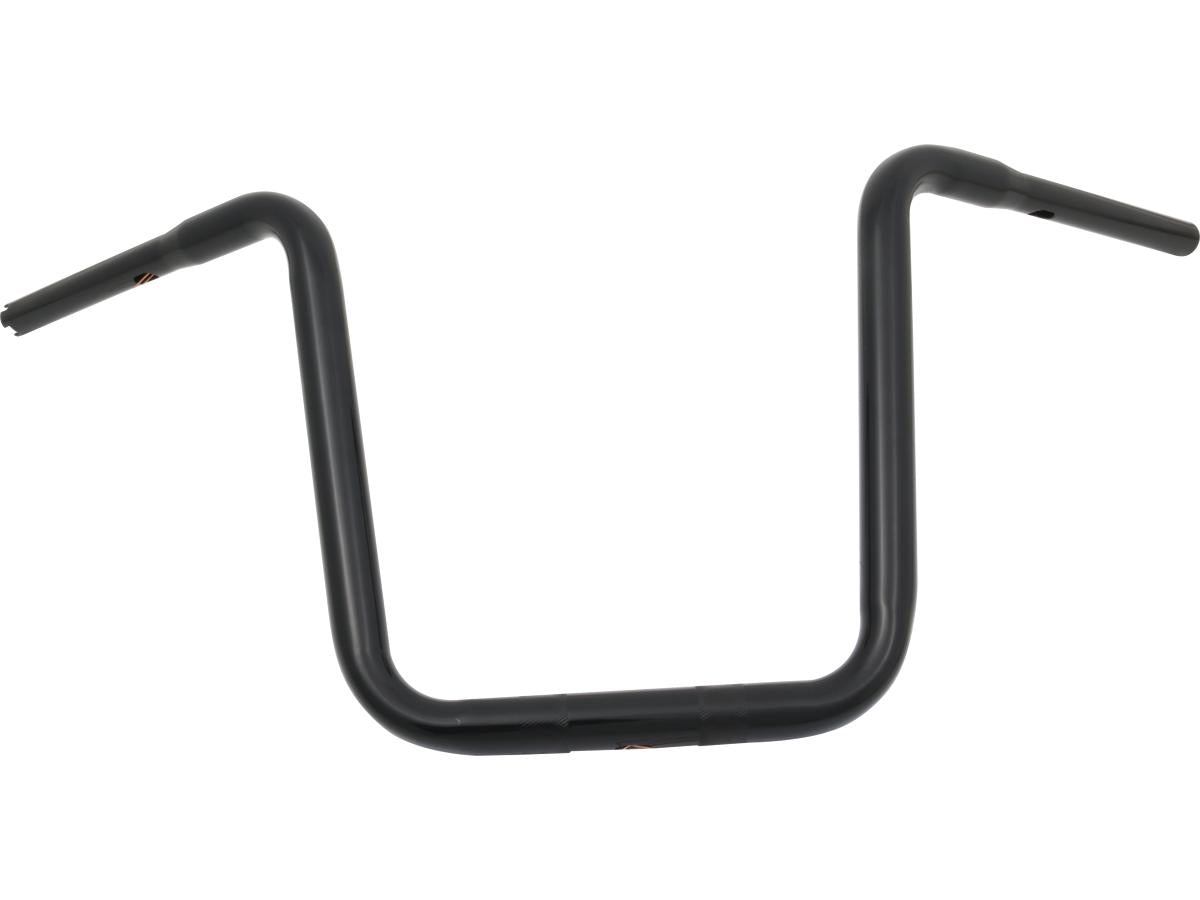 Santee 14 Standard Ape Hanger Handlebar Non Dimpled 3 Hole Black Powder Coated 1 1/4" Throttle By Wire Throttle Cables Santee Default Title