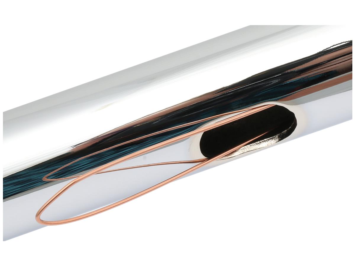 Santee 17 Standard Ape Hanger Handlebar Non Dimpled 3 Hole Chrome 1 1/4" Throttle By Wire Throttle Cables Santee