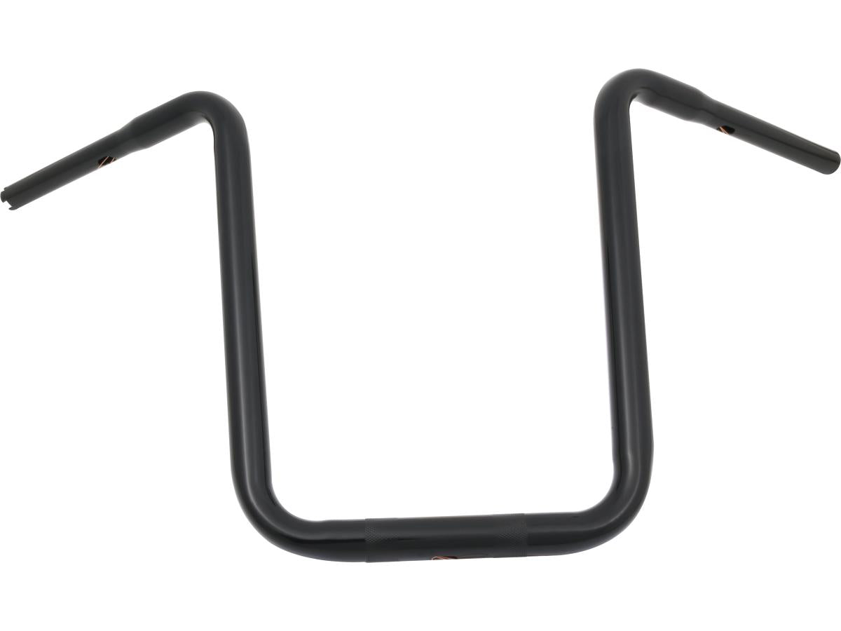 Santee 17 Standard Ape Hanger Handlebar Non Dimpled 3 Hole Black Powder Coated 1 1/4" Throttle By Wire Throttle Cables Santee Default Title