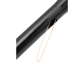 Santee 17 Standard Ape Hanger Handlebar Non Dimpled 3 Hole Black Powder Coated 1 1/4" Throttle By Wire Throttle Cables Santee