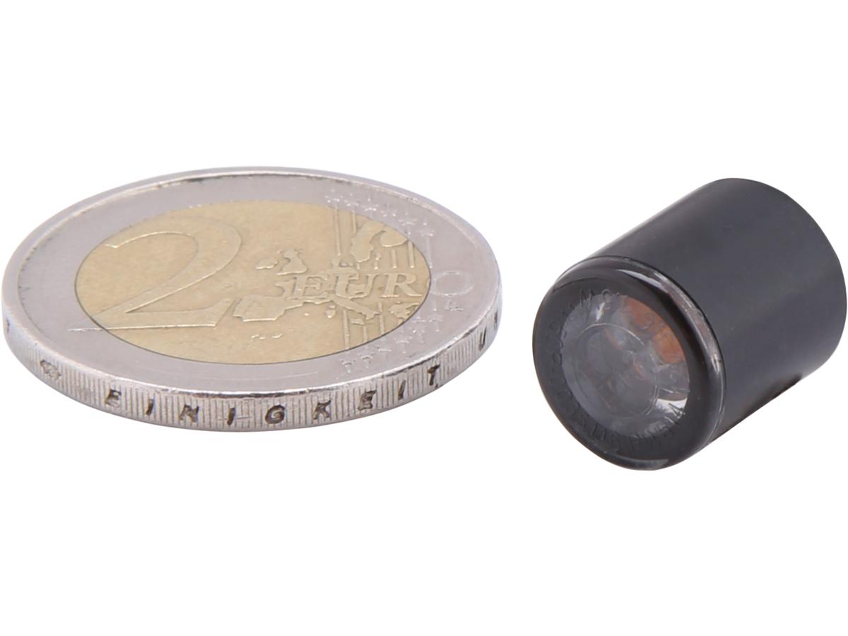 Highsider Proton Module Led Turn Signal/Position Light Diameter(mm): 11 , Depth(mm): 13, Approved For Front Installation Black Smoke Led Highsider