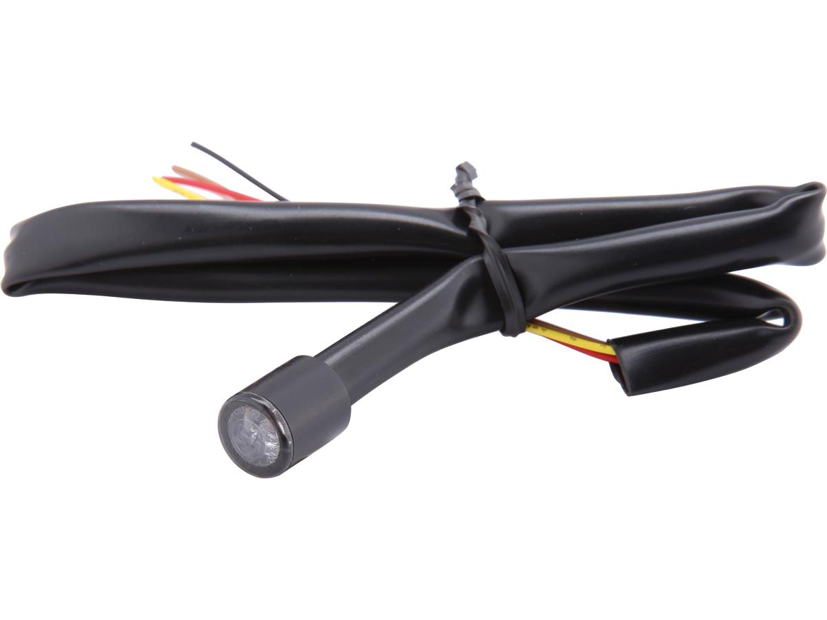 Highsider Proton Module Led Turn Signal/Taillight/Brake Light Diameter(mm): 11 , Depth(mm): 13, Approved For Rear Installation Black Smoke Led Highsider