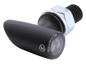 Highsider Proton One Led Turn Signal/Taillight/Brake Light Led, Tinted Lens, Black Metal Housing Black Smoke Led Highsider