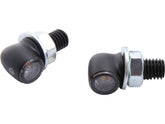 Highsider Proton Two Led Turn Signal/Position Light Led, Tinted Lens, Black Metal Housing Black Smoke Led Highsider Default Title