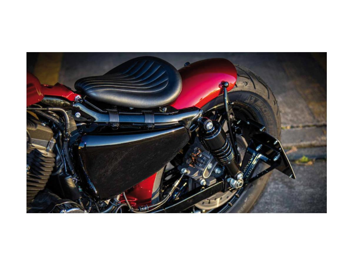 Ricks Motorcycles Bobber Solo Seat Mounting Kit For Sportster Black Powder Coated Ricks Motorcycles