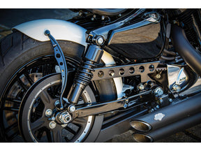 Ricks Motorcycles Hole Belt Guard For Sportster Gloss Black Powder Coated Ricks Motorcycles