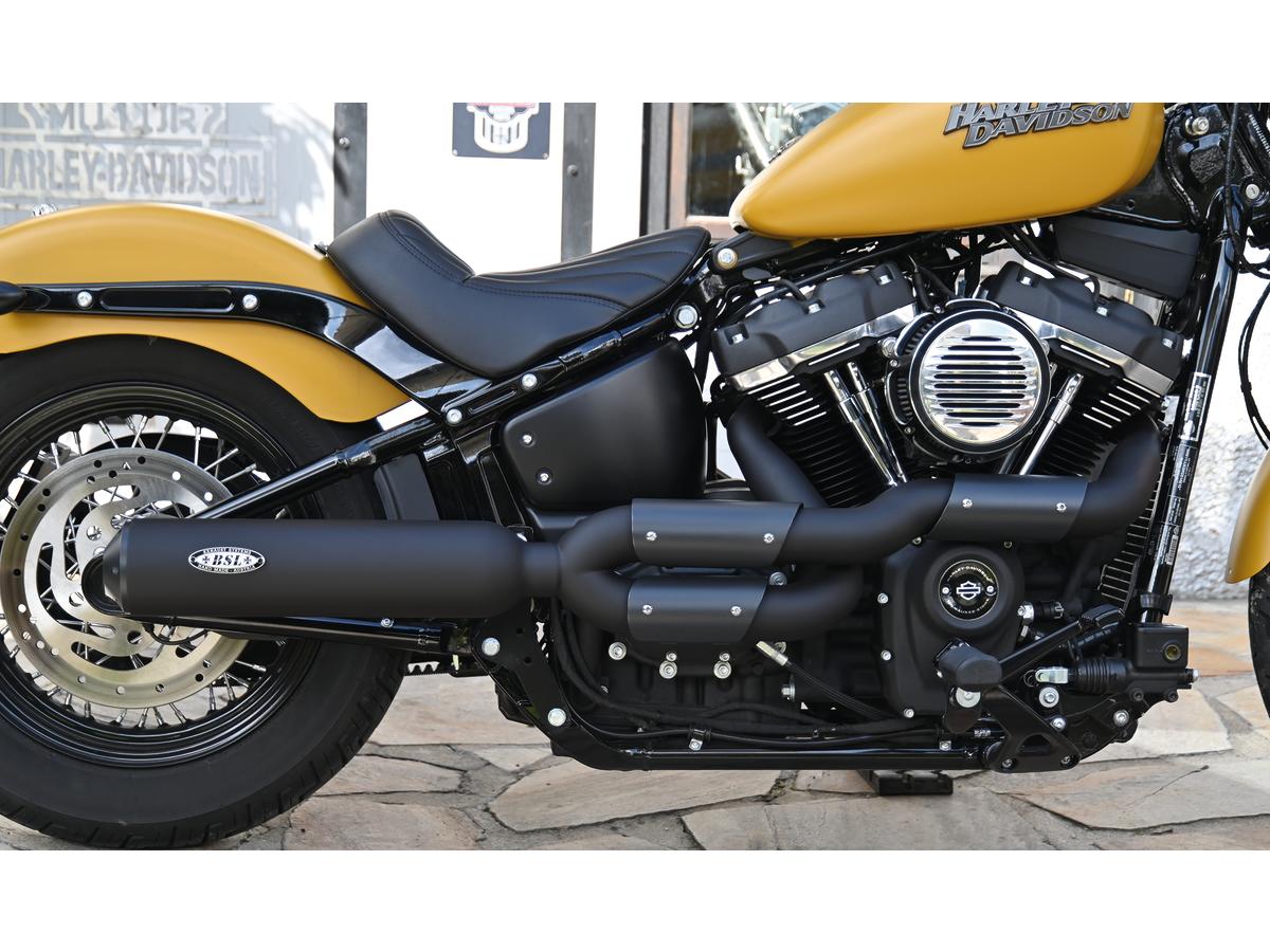 Bsl Bomb V2 Exhaust System , Black Smooth Heat Shield, Polished Open High End Cap, Black 4" Bsl Default Title