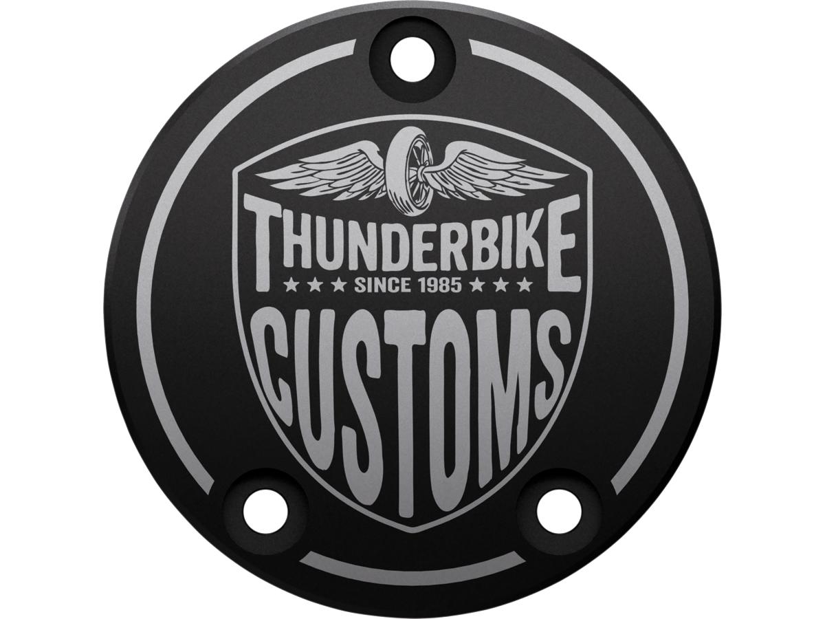 Thunderbike New Custom Point Cover 3 Hole, With Thunderbike Logo Black Anodized Thunderbike Default Title