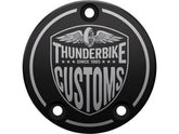 Thunderbike New Custom Point Cover 3 Hole, With Thunderbike Logo Black Anodized Thunderbike Default Title