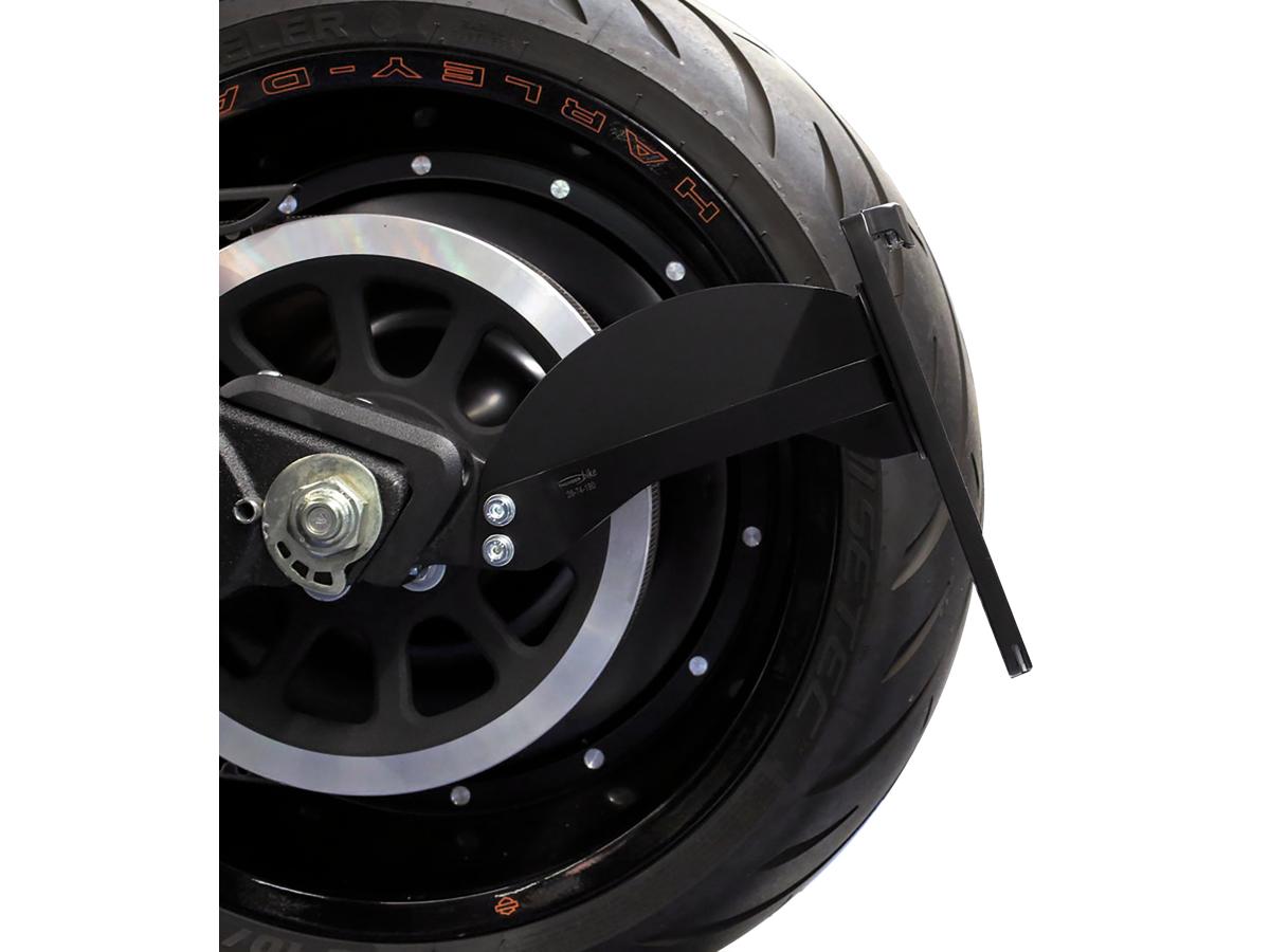 Thunderbike Long Side Mount License Plate Bracket Black Satin Thunderbike