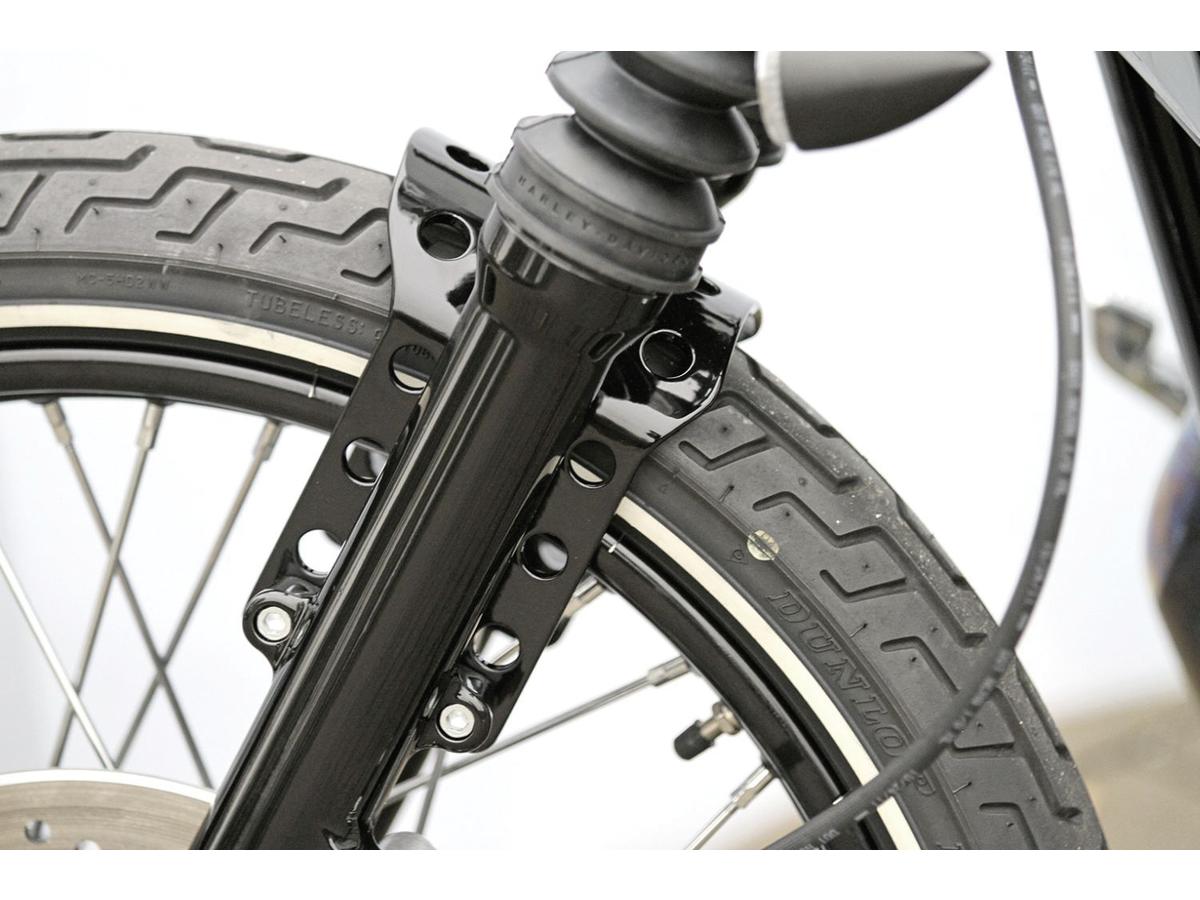 Thunderbike Fork Brace With Oem Wheel Gloss Black Powder Coated Thunderbike